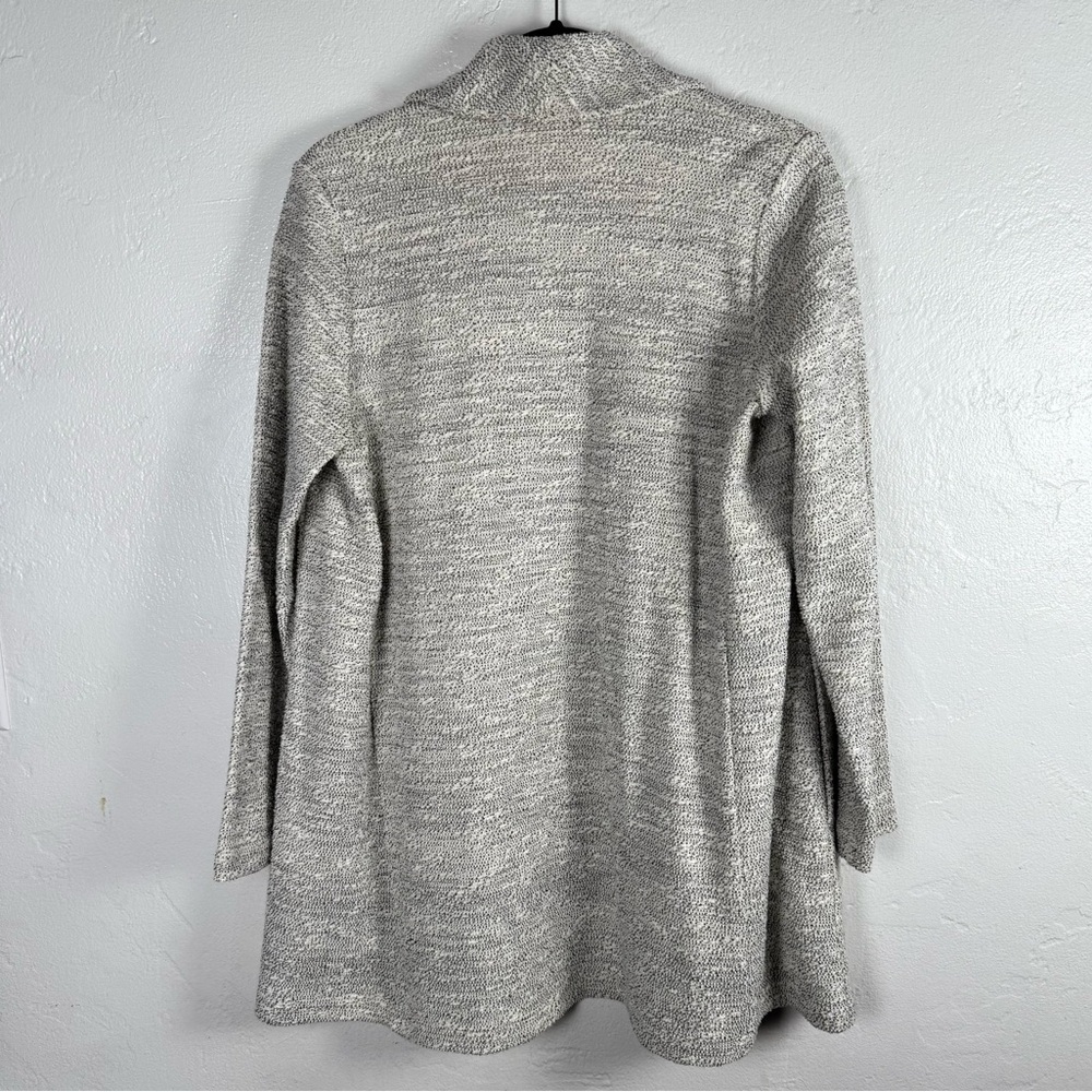 Eileen Fisher Speckled Grey Organic Cotton Blend Cardigan Blazer – Size PS - Picture 6 of 10
